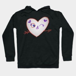 Winky Heart Hoodie